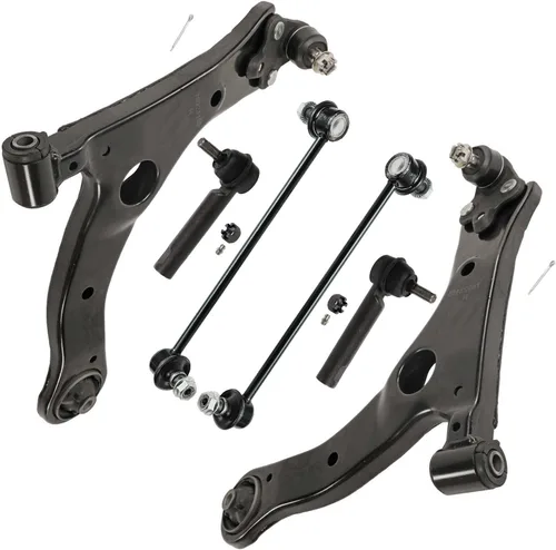 Vista 65 de Detroit Axle - Kit de extremo delantero para Chrysler 300 Dodge Charger 2011-2023 Challenger, 2 Lower Rearward Control Arms 2 Outer Tie Rods 2