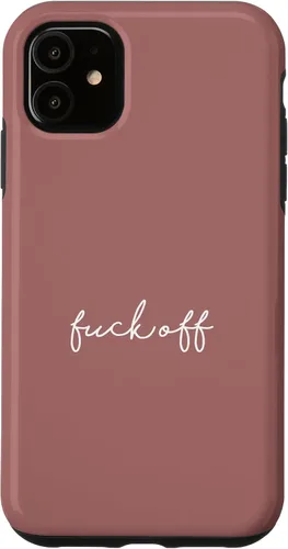 Vista 8 de Funda para iPhone 16 Dusty Rose Fuck Off Divertida manuscrita a mano con refranes sarcásticos groseros