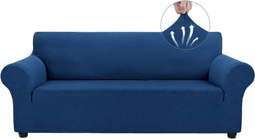 Vista 29 de Asnomy Fundas de sofá para sofá de 2 cojines, fundas elásticas para sofá biplaza, protector de mascotas, fundas de muebles para perros y gatos, tela