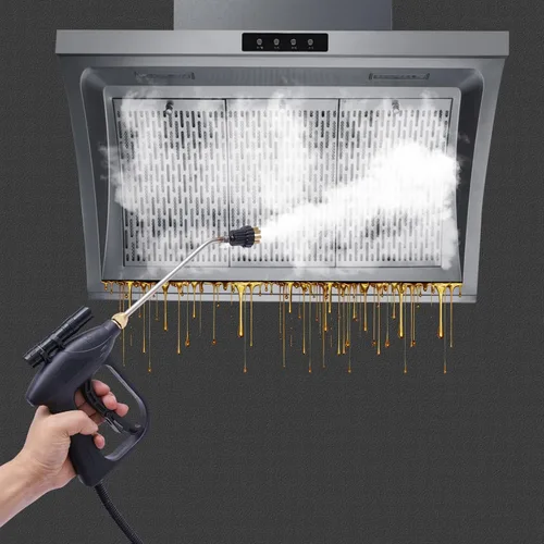 Vista 5 de Limpiador de vapor de alta presión Máquina de limpieza de vapor de mano Máquina de limpieza de alta temperatura de aleación de aluminio para cocina