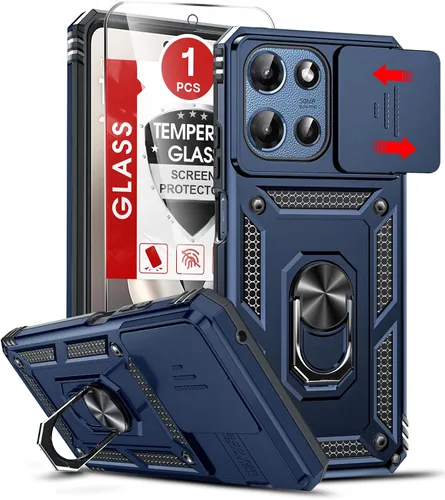 Vista 139 de LeYi Funda para Moto G Stylus 2022 4G (no compatible con 5G), funda para Moto G Stylus con 2 protectores de pantalla, funda protectora de grado Oro
