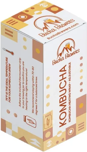 Vista 6 de Alfombrilla térmica ajustable para kombucha, envoltura térmica Bucha Brewers Kombucha, calentador de kombucha, calentador de fermentador