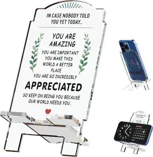 Vista 8 de Bonito y artístico soporte para teléfono celular para escritorio, soporte multifuncional para teléfonos, iPads, interruptor, Kindle y consolas