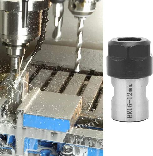 Vista 2 de ER16 Motor Eje Extensión Varilla Adaptador Collet Block Chuck Herramienta para fresadora CNC (0.472 in)