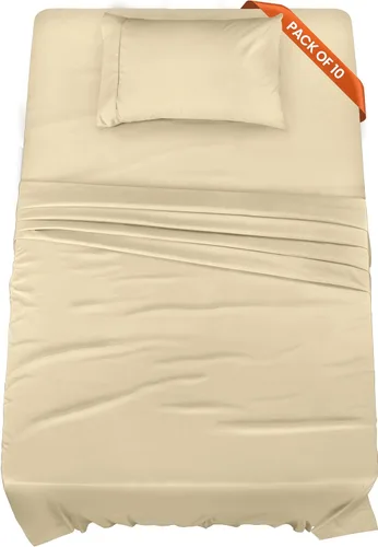 Vista 16 de Utopia Bedding Juego de sábanas de tamaño King, paquete a granel de 8 sábanas, microfibra suave cepillada, bolsillos profundos, resistente al