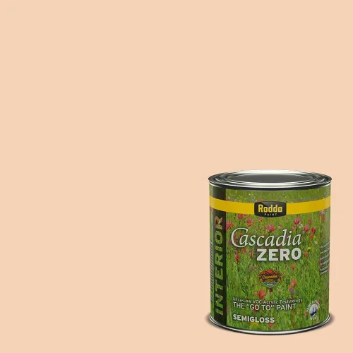 Vista 50 de Rodda Paint CASCADIA ZERO - Pintura plana e imprimación para interiores en uno, cuarto de galón, crema de ballet