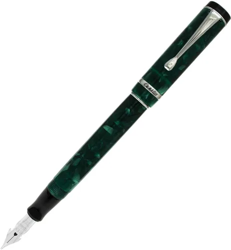 Vista 41 de Conklin Duragraph Pluma estilográfica Abalone Nights - Punta mediana, elegante instrumento de escritura con exquisito acabado de abulón