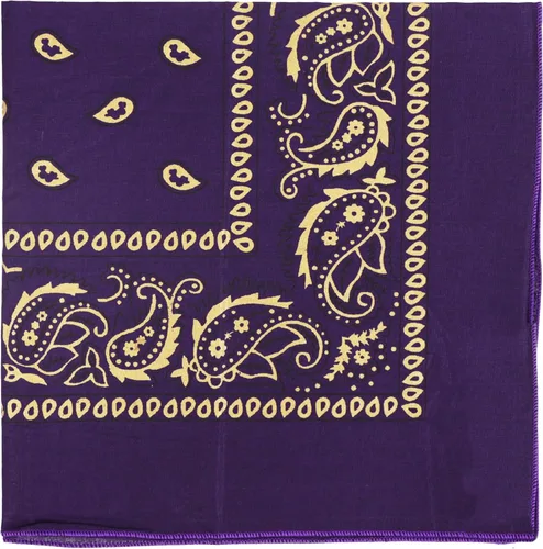 Vista 21 de Motique Accessories Bandana de algodón de 22 pulgadas con estampado cachemira