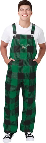 Vista 14 de FOCO NFL mens Nfl Team Logo Plaid Bib Overalls