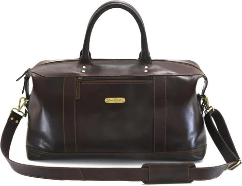 Vista 2 de Style N Craft Overnight, Contemporary Weekend Travel Leather Duffle Bag