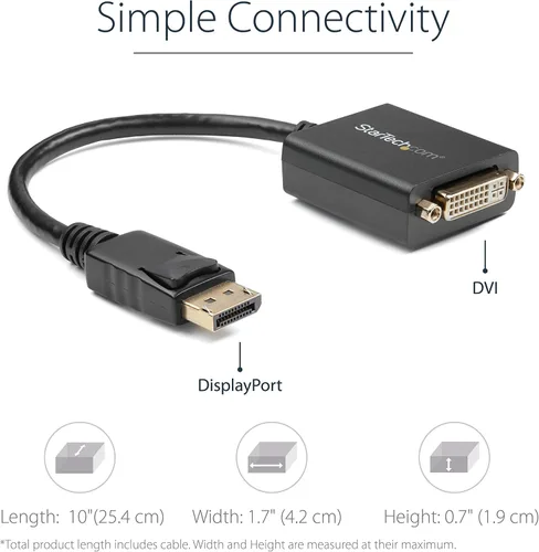 Vista 7 de StarTech Paquete de adaptadores DisplayPort a DVI + VGA