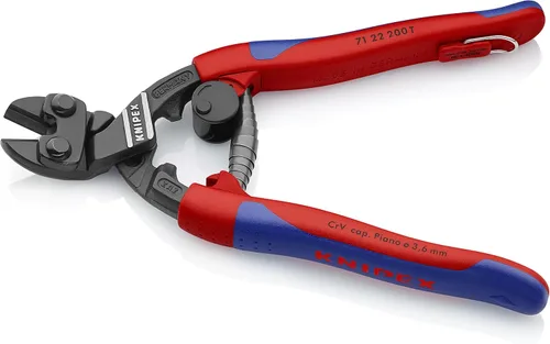 Vista 2 de KNIPEX Tools - Cortador de pernos compacto CoBolt multicomponente, con accesorio atado, ángulo de 20 grados (7122200TBKA)