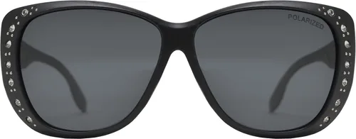 Vista 2 de PZ - Gafas de sol polarizadas para mujer para cubrir sobre gafas graduadas con protección UV