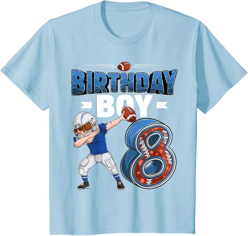 Vista 11 de Dabbing Boy - Camiseta de 8 años de fútbol americano americano, Negro, S