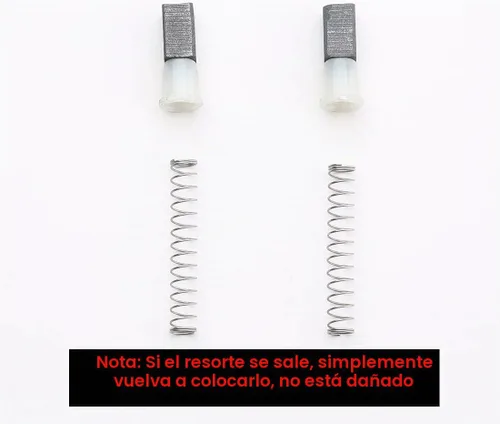 Vista 2 de 4 piezas de cepillos de carbono Clipper y conjuntos de muelles de cepillo para Oster A5 Classic 76 Classic 97 Piezas de reparación y accesorios