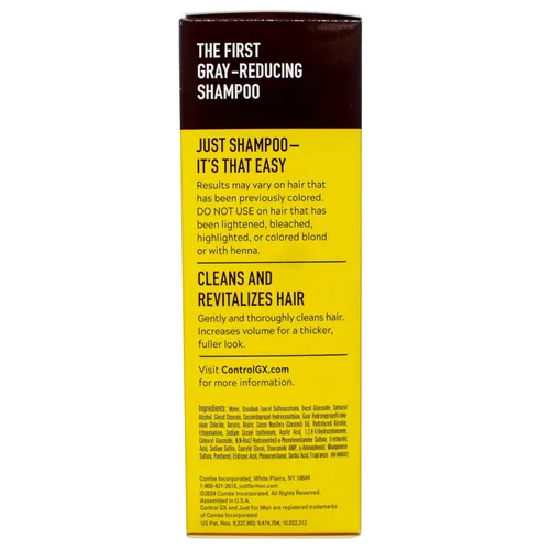 Vista 4 de Just for Men Control GX Grey Champú Reductor Rubio y Marrón Medio