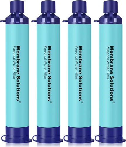 Vista 20 de Membrane Solutions Filtro de agua de paja S1, certificado NSF/ANSI 42 y 372 y 401, equipo portátil de filtración de supervivencia, preparación