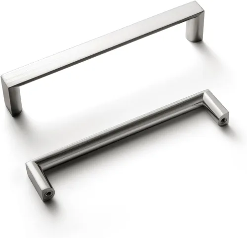 Vista 12 de Goo-Ki - Paquete de 6 manijas de gabinete de 3 pulgadas (76mm) con centros de agujero retro de zinc en aleación, tiradores de gabinete de latón