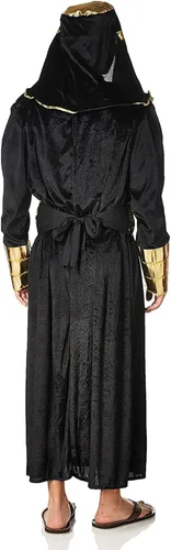Vista 2 de Forum Novelties Disfraz de faraón para hombre, Negro/Oro