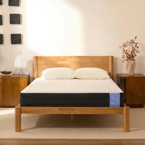 Vista 17 de FLEXISPOT Hako - Marco de cama de carpintería japonesa G2, cama de plataforma Queen de madera de caucho maciza, certificado IAS y SGS