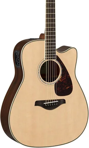 Vista 3 de Yamaha fg820 Guitarra Acústica, color natural, Natural