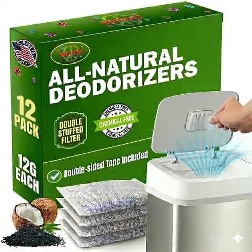 Vista 10 de Green Piece® Desodorizador de cubo de pañales, compatible con el genio del pañal, carbón activado fabricado por Green Piece