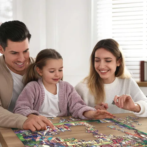 Vista 4 de Boardwalk Renaissance Fair - Rompecabezas de 500 piezas con caja premium, regalo para adultos y familia, 16 x 20 pulgadas