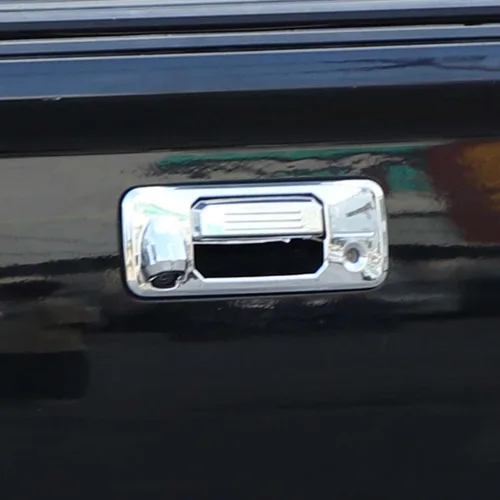 Vista 4 de CHEAYAR Cubierta para puerta trasera compatible con Toyota Tundra 2014-2021, cubierta de manija de puerta trasera de ABS para puerta trasera