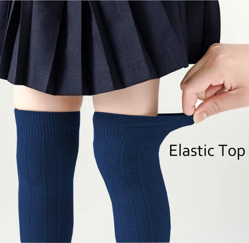 Vista 83 de EPEIUS Calcetines altos hasta la rodilla para bebés y niños pequeños (paquete de 3/5)