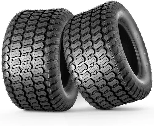 Vista 16 de MaxAuto Fox V2 - Juego de neumáticos para cortacésped (15x6.00-6), Reemplazo de neumático 15x6x6nhs para cortacésped, Tractor de jardín, Neumático