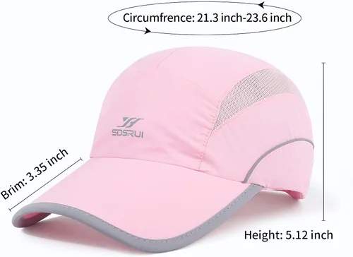 Vista 45 de Gorra deportiva de malla ligera de secado rápido para hombres y mujeres