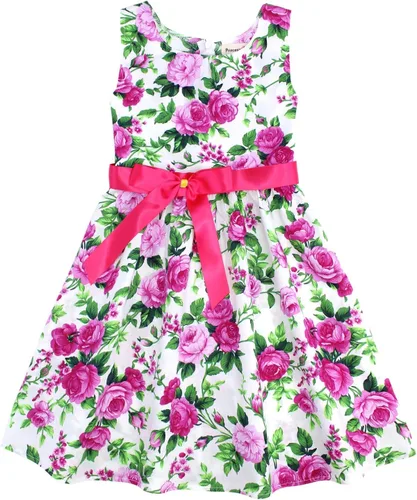 Vista 72 de Vestido de verano para niña, de algodón, con diseño floral