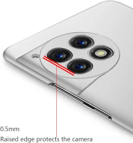 Vista 5 de Bastmei Funda para Oneplus 11 5G (2023), extremadamente ligera, ultra ligera, súper delgada, protección de cámara, carcasa de PC dura para Oneplus