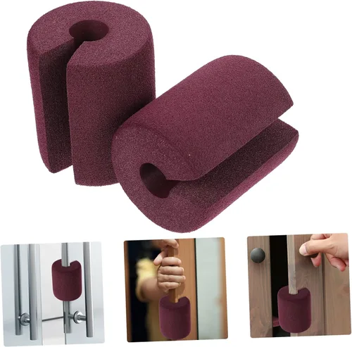 Vista 7 de ibasenice 2 sets tapón de puerta para el hogar dedo protector niño manija de puerta seguridad 2 unids*2