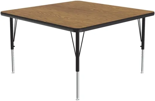 Vista 46 de Correll - Mesa rectangular de actividades para el aula de 24 x 36 pulgadas, altura ajustable (19-29 pulgadas), parte superior de nogal colonial