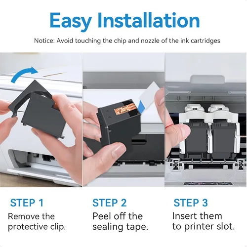 Vista 5 de Paquete combinado de cartuchos de tinta 65XL de repuesto para HP Ink 65, color negro, compatible con DeskJet 3755 2655 3752 3720 3722 3723 3758 2652