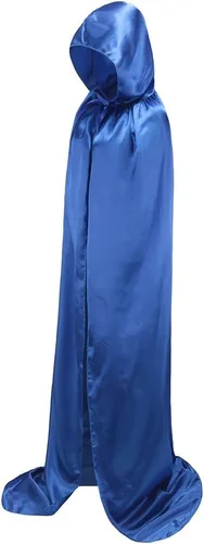 Vista 4 de Capa de terciopelo con capucha de longitud completa para Halloween, disfraz de Navidad