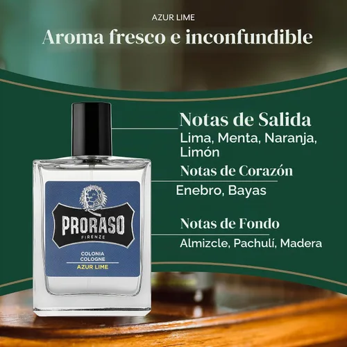 Vista 3 de Proraso Eau De Colonia, Lima Azur, 3.4 Fl Oz