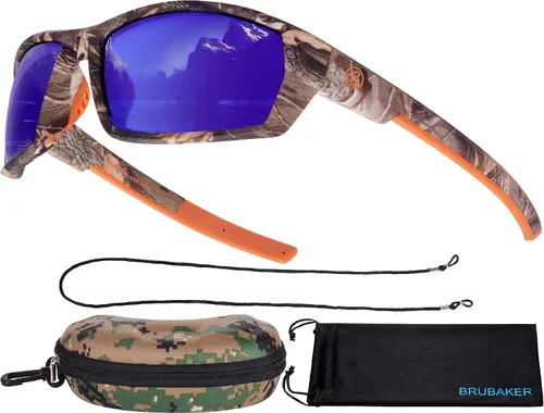 Vista 10 de BRUBAKER Gafas de sol polarizadas de camuflaje para pesca y caza, lentes