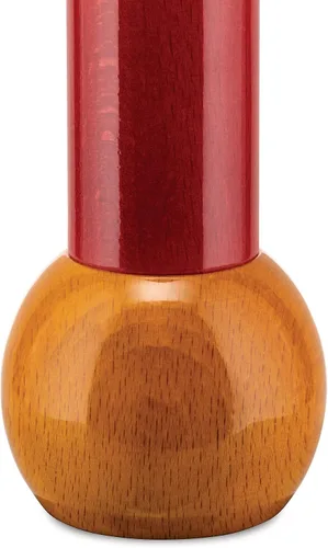 Vista 2 de Alessi Molino de pimienta de madera de diseño, rojo
