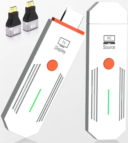Vista 10 de 2026 Actualizado Transmisor y Receptor HDMI Inalámbrico 328FT/100M, Kit Extensor HDMI Inalámbrico Plug & Play 5G+2.4G Kit Extensor HDMI Inalámbrico