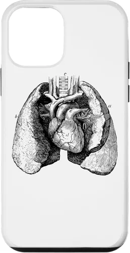 Vista 16 de Human Heart Lungs Anatomy Vintage Medical Anatomical Heart Case for iPhone 17