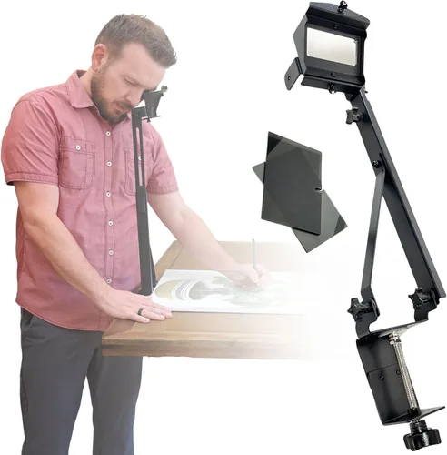 Vista 11 de LUCY Mini Herramienta de Dibujo con Ampliador de Fotos y Bolsa de Draw LUCY Accesorio de Ampliación de Fotos con Cámara Lúcida para Pintura