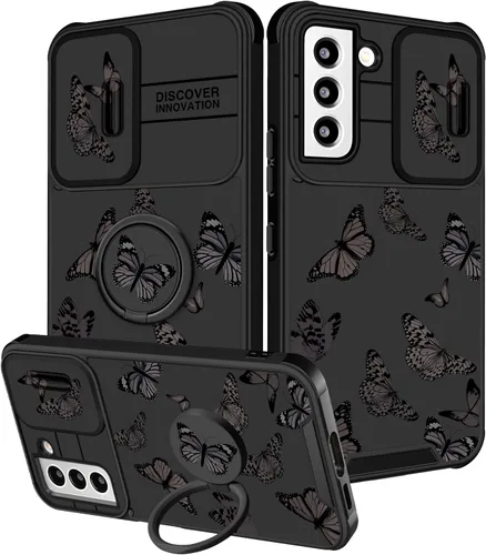 Vista 129 de Funermei para Samsung Galaxy Z Flip 4 Funda - Funda de Teléfono Bonita para Mujeres y Niñas con Mariposas Bonita Estética Femenina Diseño