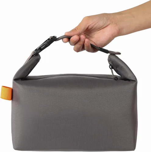 Vista 9 de Bolsa de almuerzo para mujeres y hombres, fresca, mantiene la comida fresca, caja de almuerzo, pequeña bolsa enfriadora a prueba de fugas