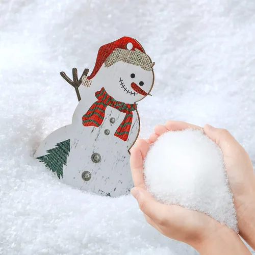 Vista 11 de Syhood - Nieve falsa de Navidad para manualidades, nieve falsa con purpurina, nieve falsa en polvo artificial para decoración de pueblo, decoración