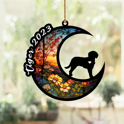 Vista 57 de Atrapasoles conmemorativo para perros, regalo de condolencia de perro de la pérdida del bulldog americano, regalos conmemorativos para los amantes