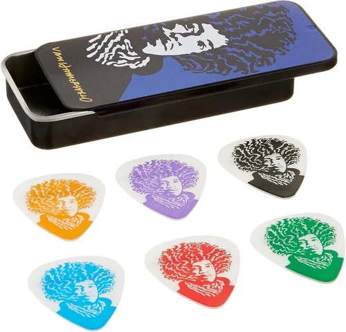 Vista 6 de JIM DUNLOP JVHPT03M John Van Hamersveld Jimi Pick - Lata, surtido, mediano, 6 púas/lata