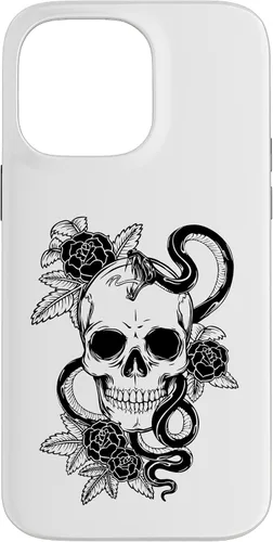Vista 21 de Gothic Flower Skull Snake Roses Case for iPhone 16