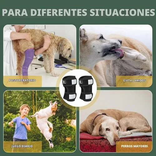 Vista 7 de Tobillera corta de pierna trasera para perro, 1 par